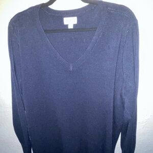 Croft & Barrow Navy V-Neck Sweater
